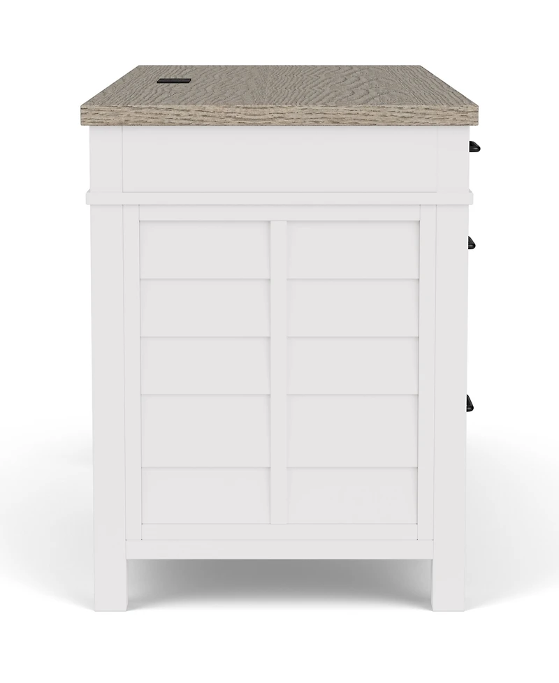Finn 62" Wood Dovetail Joinery Executive Desk