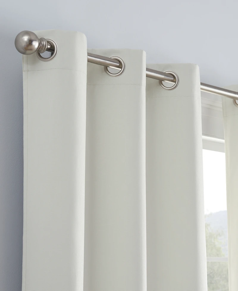 Eclipse Khloe 100% Absolute Zero Blackout Solid Textured Thermaback Curtain Panel, 84" x 40"