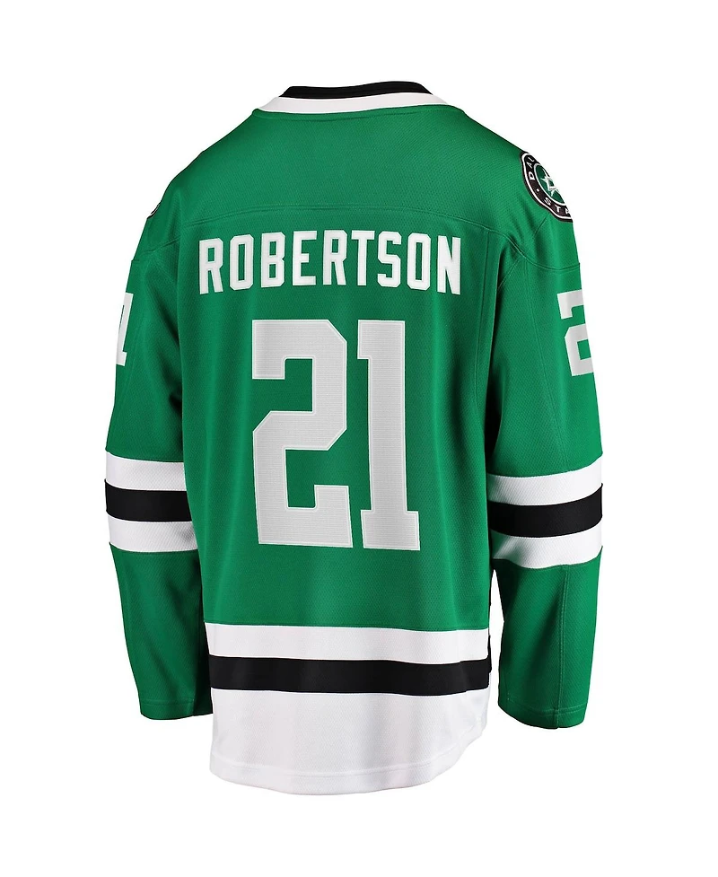 Men's Fanatics Jason Robertson Kelly Green Dallas Stars 2017/18 Home Breakaway Replica Jersey