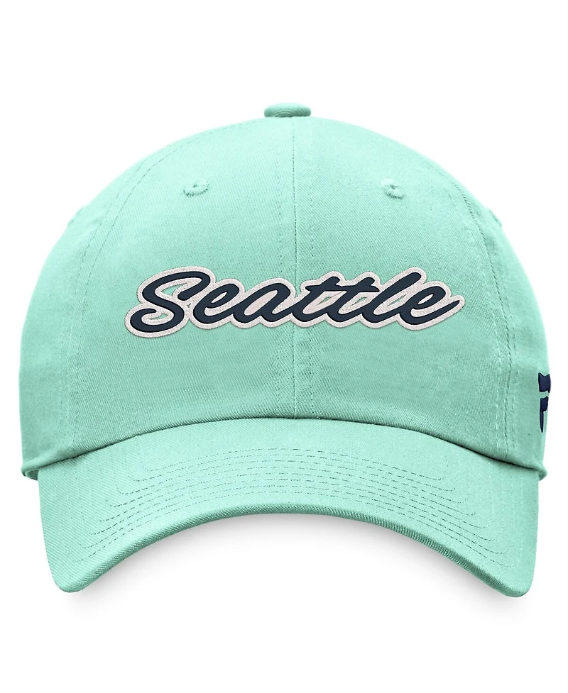 Women's Fanatics Light Blue Seattle Kraken Breakaway Adjustable Hat