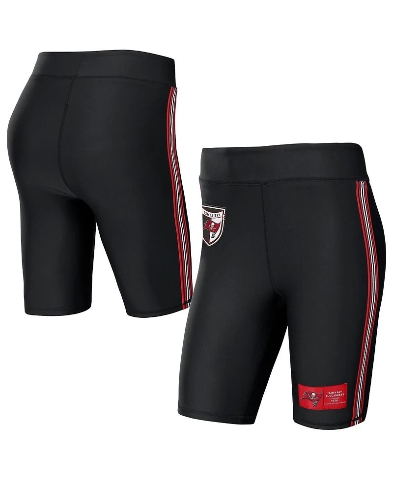 Women's Wear by Erin Andrews Black Tampa Bay Buccaneers Biker Shorts