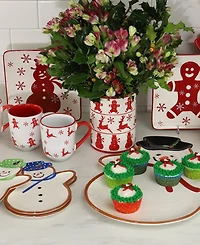 Euro Ceramica Winterfest Utensil Holder