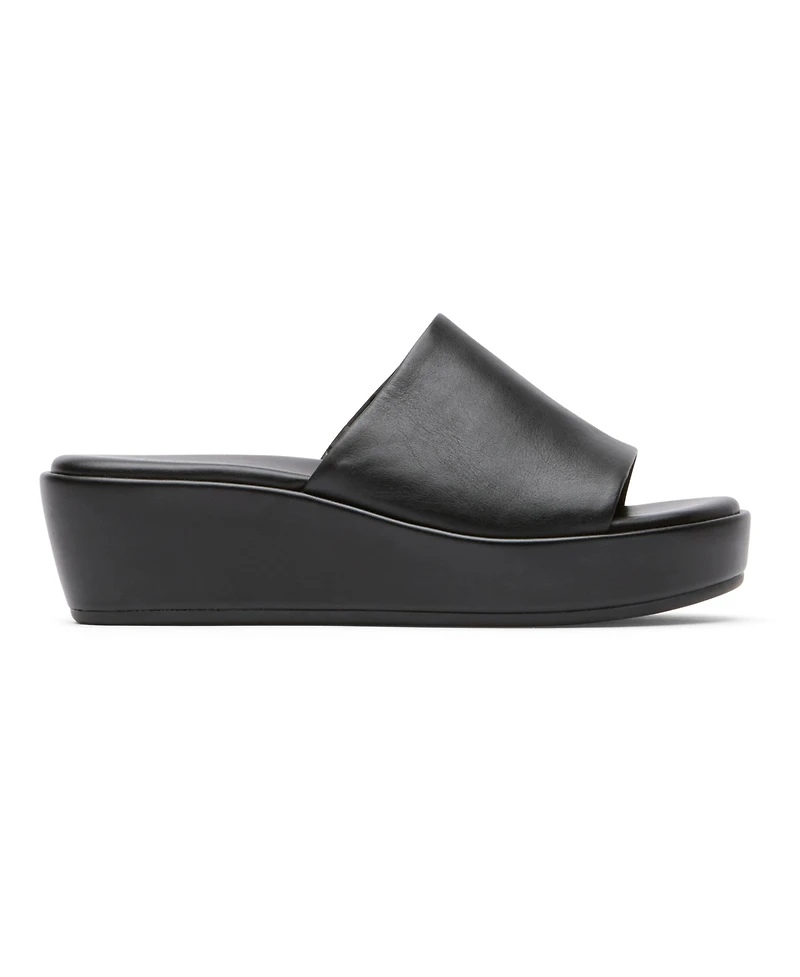 Rockport Women's Aubriella Slide Slip-On Wedge Sandals