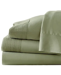 Southshore Fine Linens Classy Pleated 21" Extra deep, Pocket Sheet Set