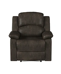 Relax A Lounger 34.75" Steel Dayton Faux Suede Manual Recliner