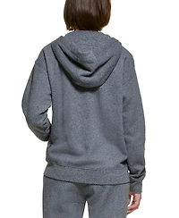 Calvin Klein Performance Women's Fleece Long-Sleeve Zip-Front Hoodie