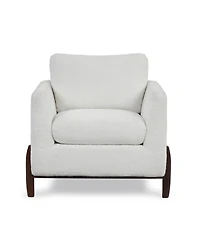 Lifestyle Solutions 32" Wood, Steel, Foam and Polyester Piza Accent Chair