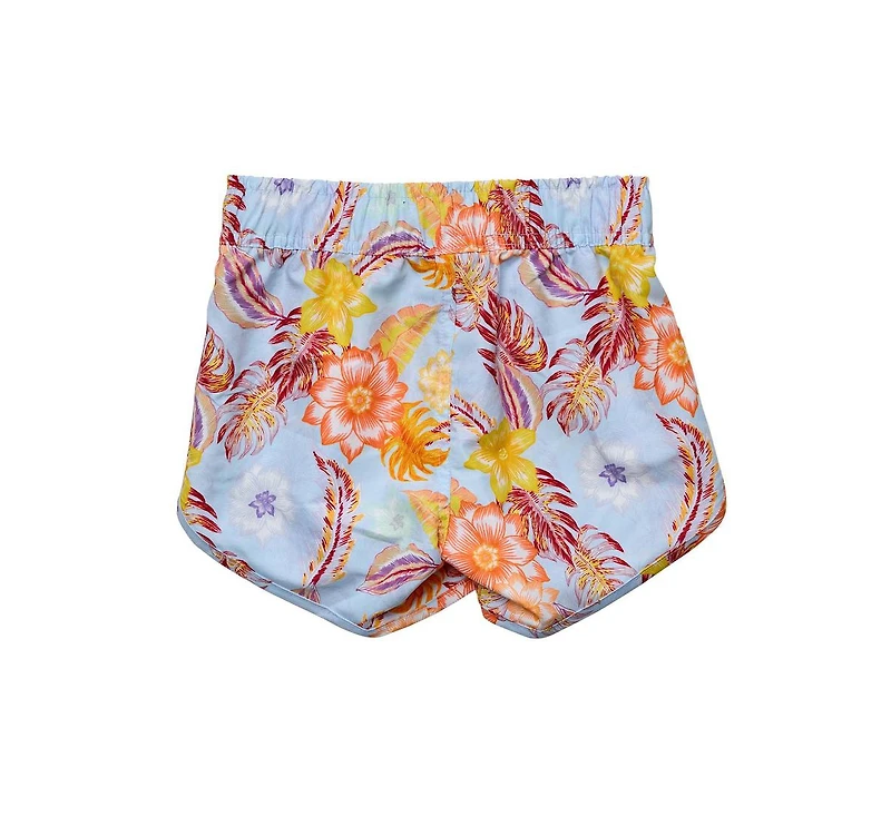 Snapper Rock Big Girls Toddler|Child Boho Tropical Sustainable Board Shorts