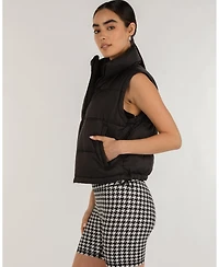 Rebody Active Women's On The Go Puffer Convertible Jacket Vest