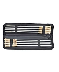 G & F Products 17-Inch Long Stainless Steel Brazilian-Style Bbq Skewers, 8 Pieces
