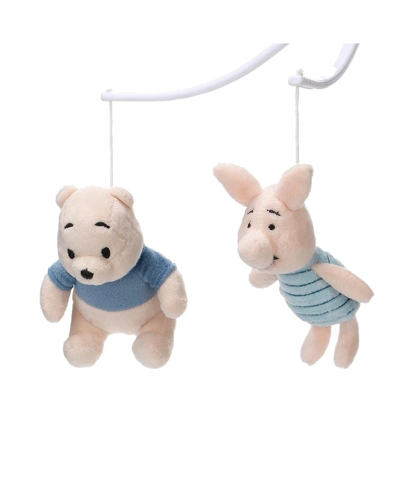 Lambs & Ivy Disney Baby Forever Pooh Gray/Beige Bear Musical Baby Crib Mobile by