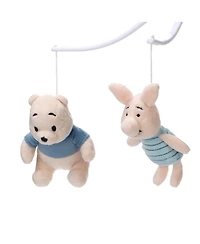 Lambs & Ivy Disney Baby Forever Pooh Gray/Beige Bear Musical Baby Crib Mobile by