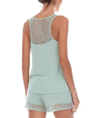 Flora by Flora Nikrooz Frances Knit Cami Tap Pajama Set