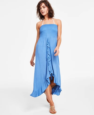 Raviya Strapless High-Low Dress Cover-Up