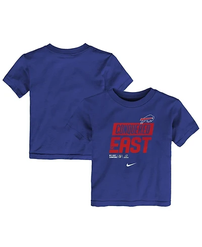 Toddler Boys and Girls Nike Royal Buffalo Bills 2022 Afc East Division Champions Locker Room Trophy Collection T-shirt