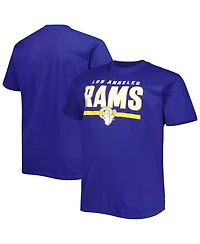 Men's Fanatics Royal Los Angeles Rams Big and Tall Speed and Agility T-shirt