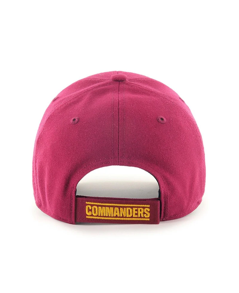 Men's '47 Brand Burgundy Washington Commanders Mvp Adjustable Hat