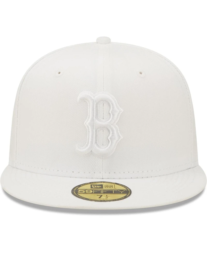 Men's New Era Boston Red Sox White on 59FIFTY Fitted Hat