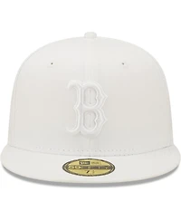 Men's New Era Boston Red Sox White on 59FIFTY Fitted Hat