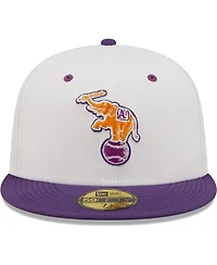 Men's New Era White, Purple Oakland Athletics 30Th Season Grape Lolli 59Fifty Fitted Hat