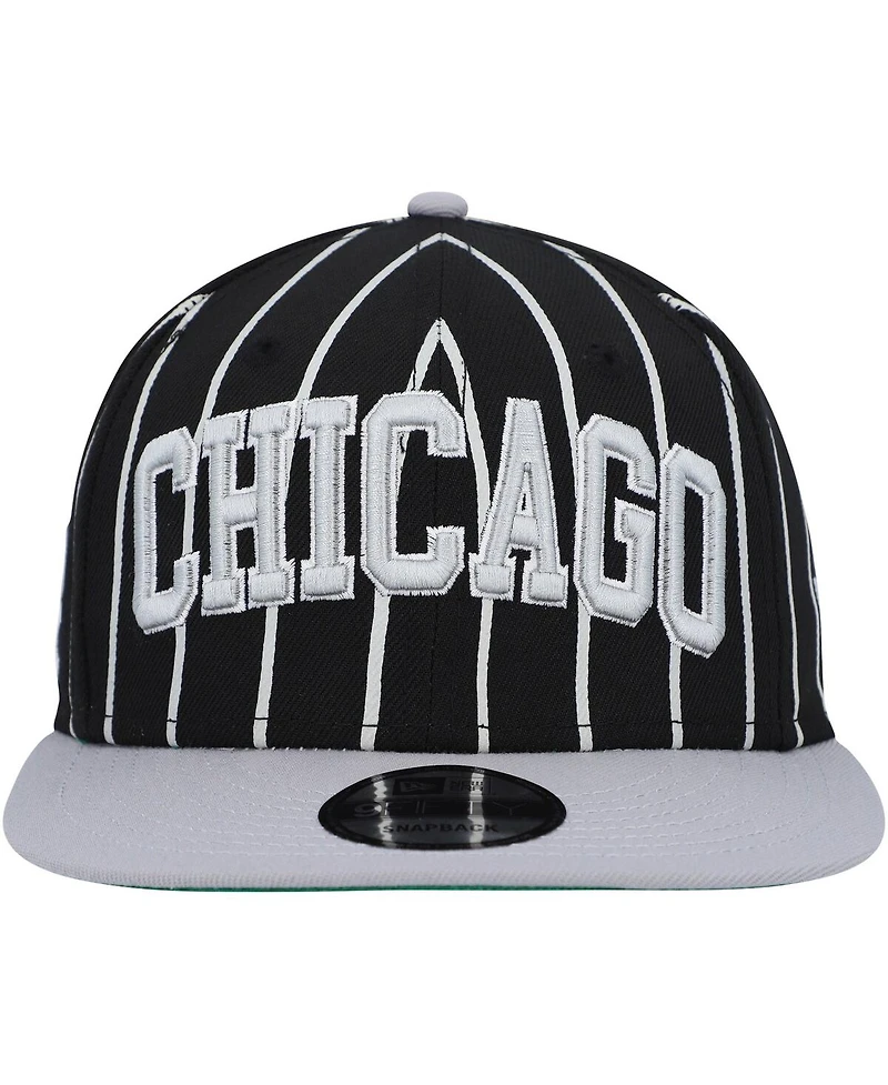 Men's New Era Black, Gray Chicago White Sox City Arch 9FIFTY Snapback Hat