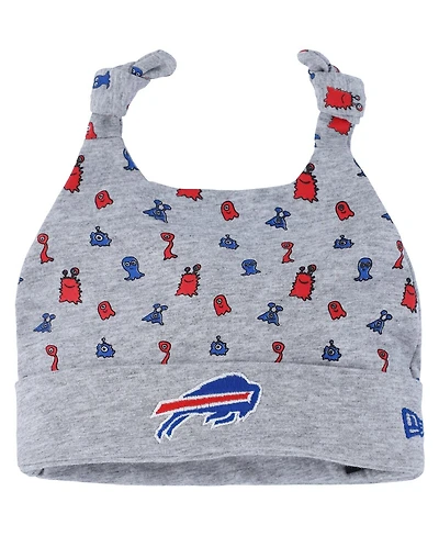 Infant Boys and Girls New Era Heather Gray Buffalo Bills Critter Cuffed Knit Hat