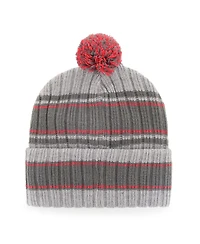 Men's '47 Brand Graphite Tampa Bay Buccaneers Rexford Cuffed Knit Hat With Pom