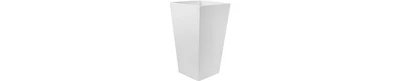 Bloem Finley Indoor/Outdoor Plastic Square Planter, Casper White 20 Inches