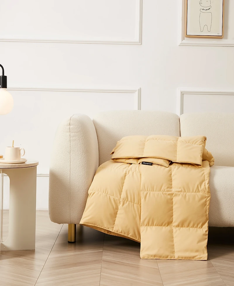 Royal Luxe Packable Down Throw with Storage Bag, 60" x 70", Exclusively at Macy's