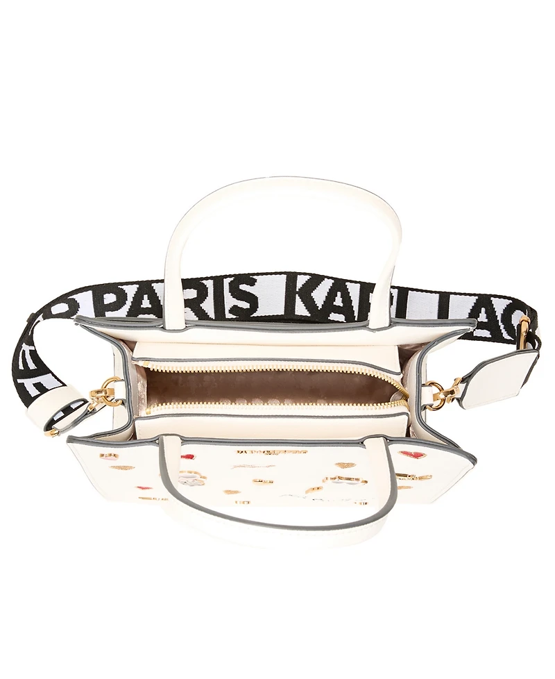 Karl Lagerfeld Paris Maybelle Satchel with Cate Pins