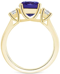 Tanzanite (2-1/3 ct. t.w.) & Diamond (1/3 Cushion Ring 14k Gold