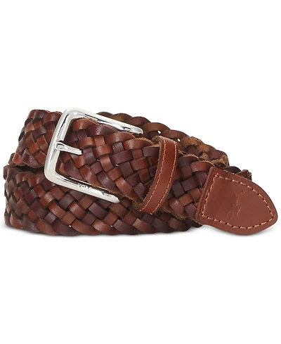 Polo Ralph Lauren Men's Braided Leather Belt