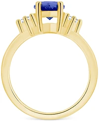 Tanzanite (1-7/8 ct. t.w.) & Diamond (1/10 Pear Ring 14k Gold