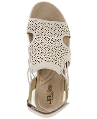Jbu Women's Francis Slip-On Strappy Slingback Sandals