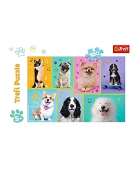 Trefl Red 100 Piece Kids Puzzle - In the world of dogs