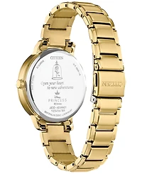 Citizen Eco-Drive Women's Disney Belle and Beast Gold-Tone Stainless Steel Bracelet Watch 36mm Gift Set