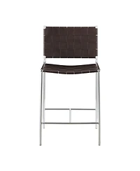 Coaster Home Furnishings Polyvinyl Chloride Upholstered Counter Height Stool with Open Back