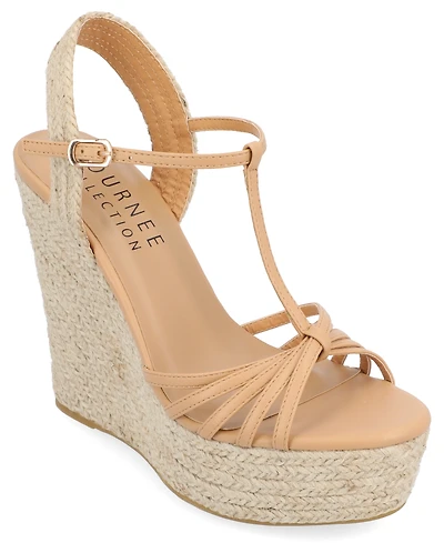 Journee Collection Women's Yara Platform Wedge Sandals