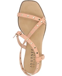 Journee Collection Women's Lindsay Studded Platform Sandals