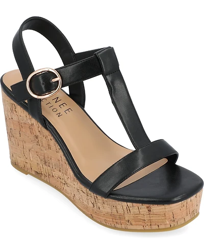 Journee Collection Women's Matildaa Platform Wedge Sandals