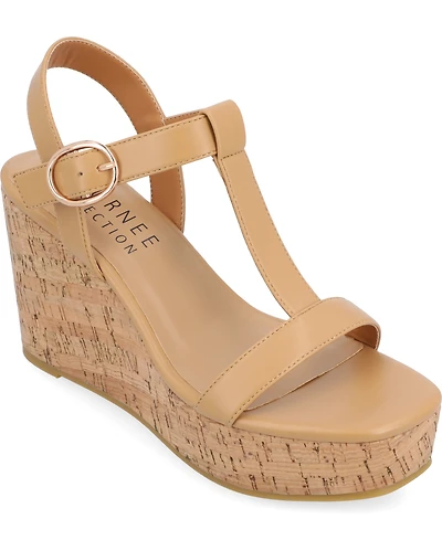 Journee Collection Women's Matildaa Platform Wedge Sandals
