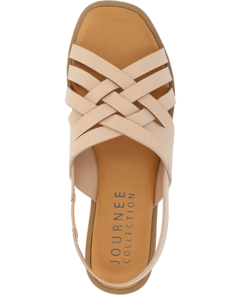 Journee Collection Women's Merrin Woven Sandals