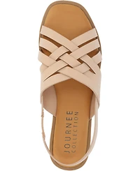 Journee Collection Women's Merrin Woven Sandals