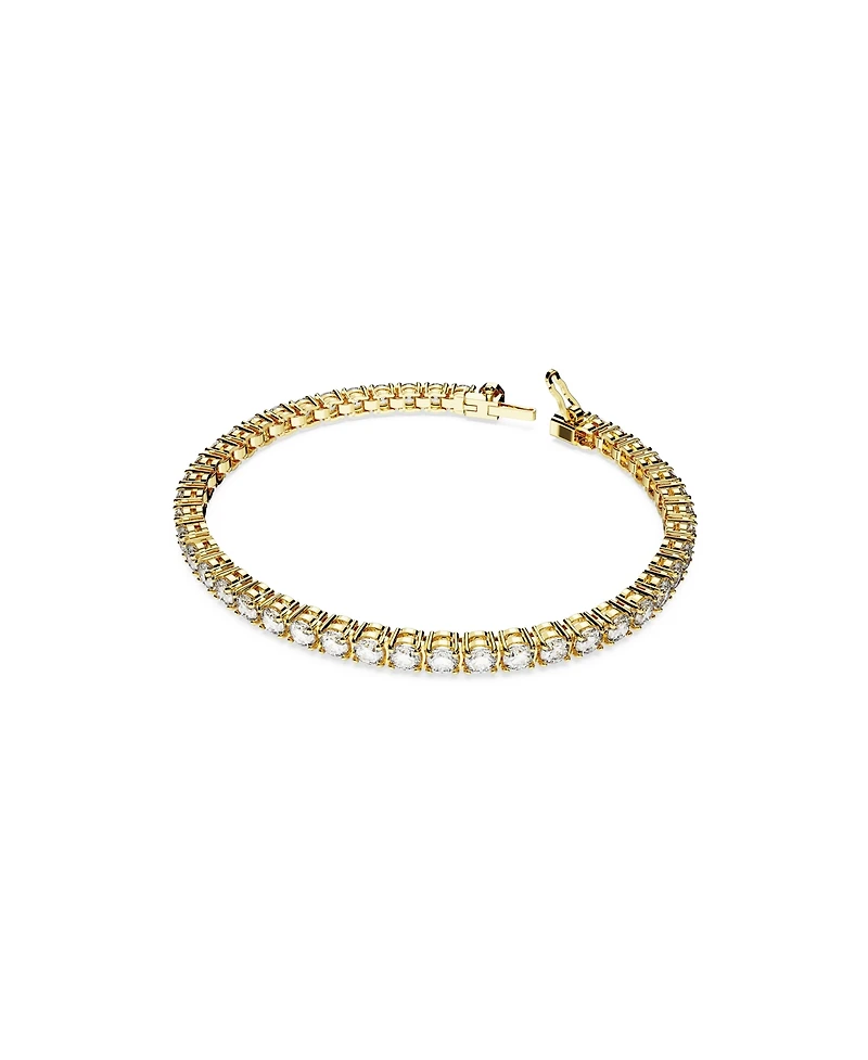 Swarovski Crystal Round Cut Matrix Tennis Bracelet