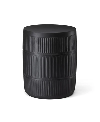 Glitzhome 18.5'' H Multi-Functional Magnesium Oxide Textured Garden Stool or Planter Stand or Accent Table