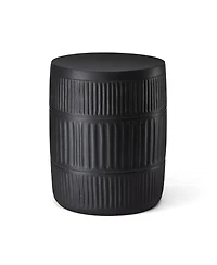 Glitzhome 18.5'' H Multi-Functional Magnesium Oxide Textured Garden Stool or Planter Stand or Accent Table