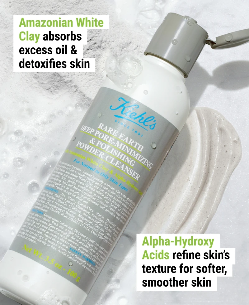 Kiehl's Since 1851 Rare Earth Deep Pore-Minimizing & Polishing Powder Cleanser, 3.5 oz.