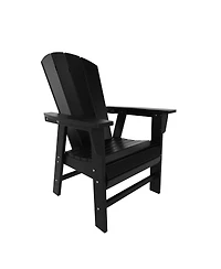 WestinTrends 7 Piece Outdoor Patio Dining Table and Adirondack Armchair Set