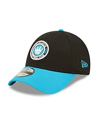 Men's New Era Black, Blue Charlotte Fc Basic 9FORTY Adjustable Hat