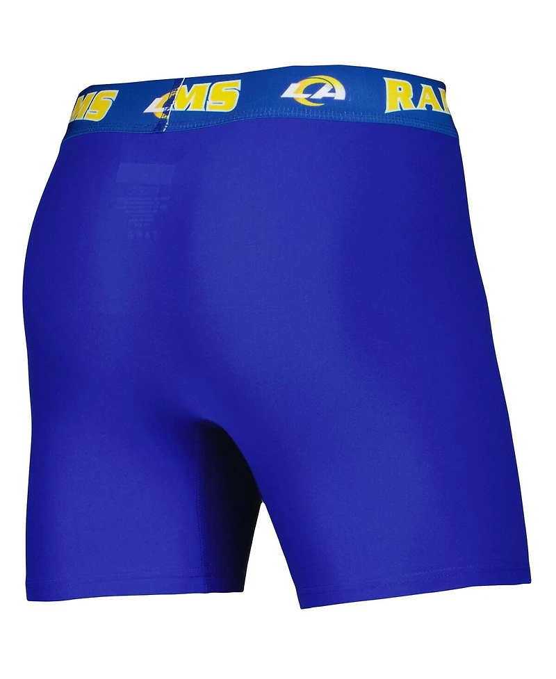 Men's Concepts Sport Royal, Gold Los Angeles Rams 2-Pack Boxer Briefs Set